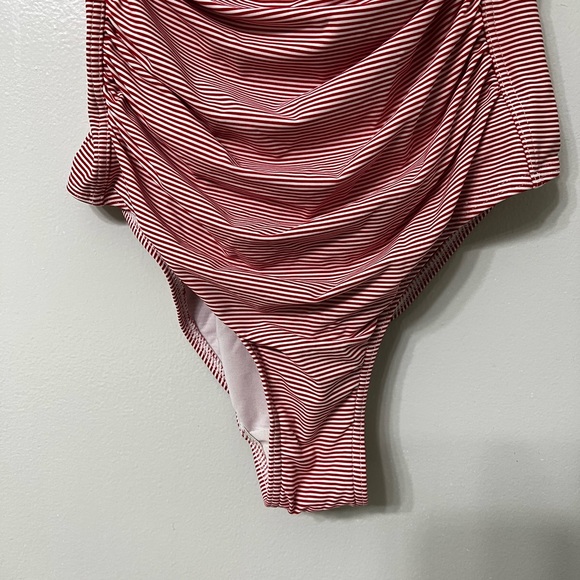 NIP TUCK RED stripe - one piece swim suit. Size 6. See 2nd photo for actual suit - Picture 6 of 12